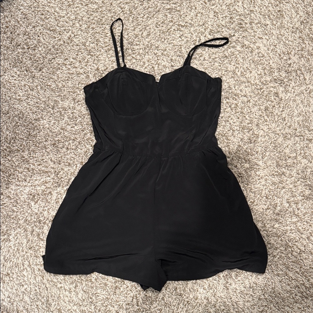 Lily Rose Elegant Black Romper
